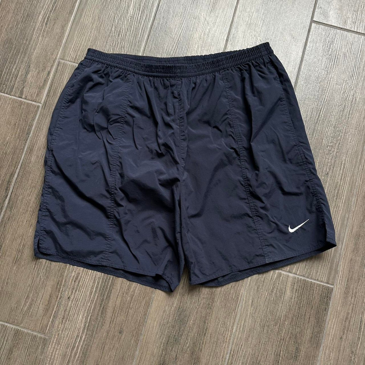 Nike navy blue running shorts