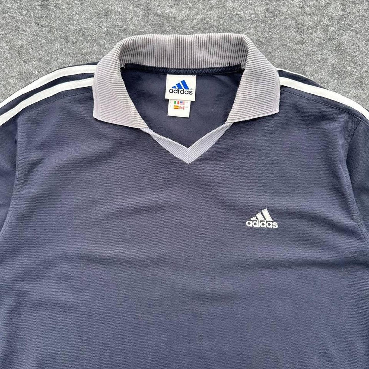 Adidas navy blue polo shirt