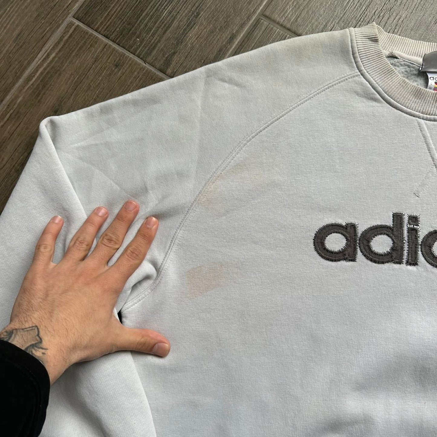 Adidas grey crewneck sweatshirt
