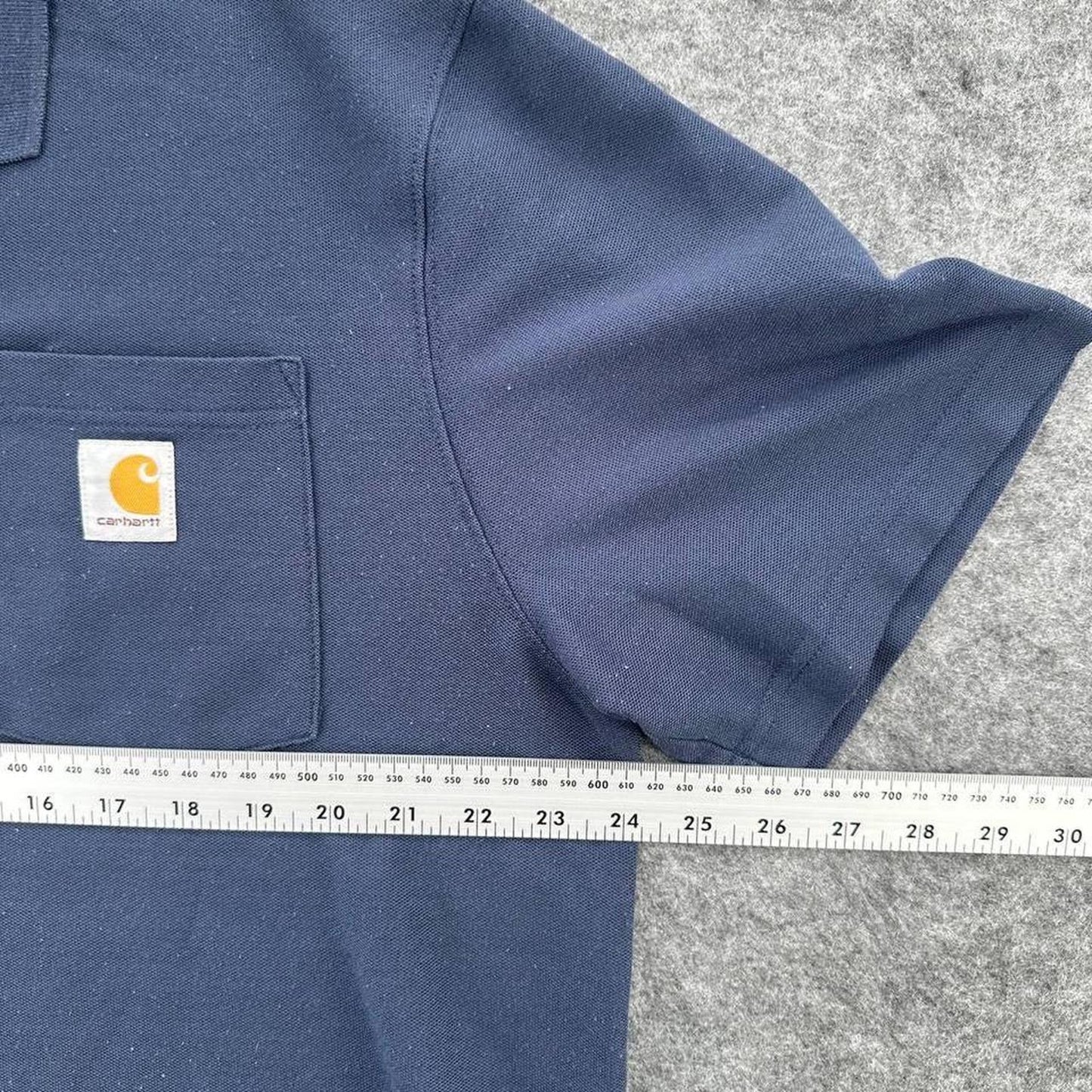 Carhartt navy blue polo shirt