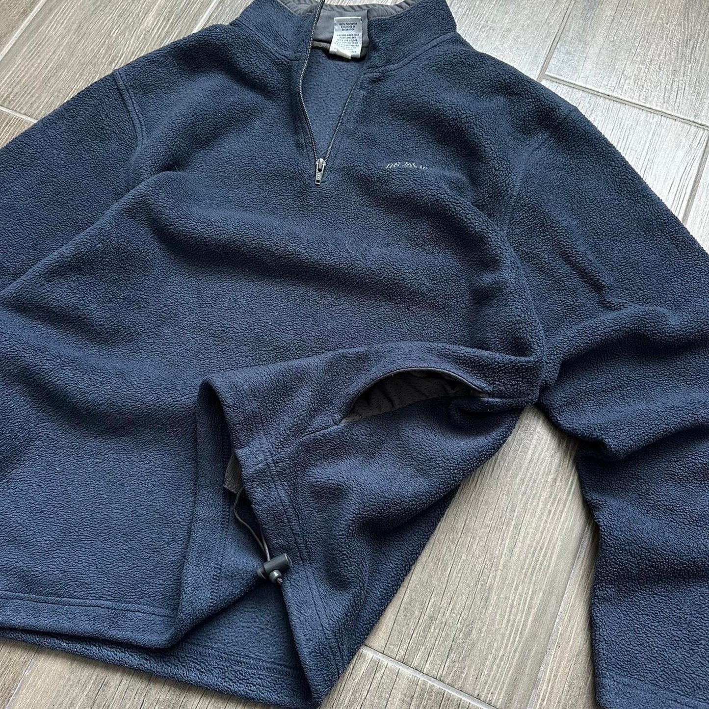 Gap navy fleece boxy fit y2k L jumper