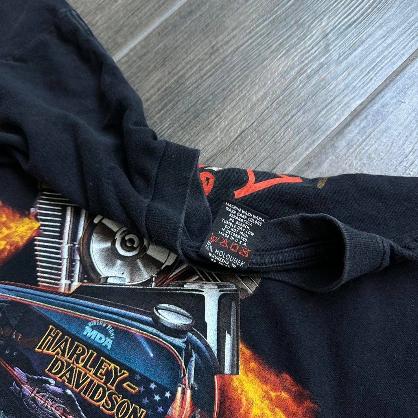 Harley Davidson 1997s black cotton t-shirt