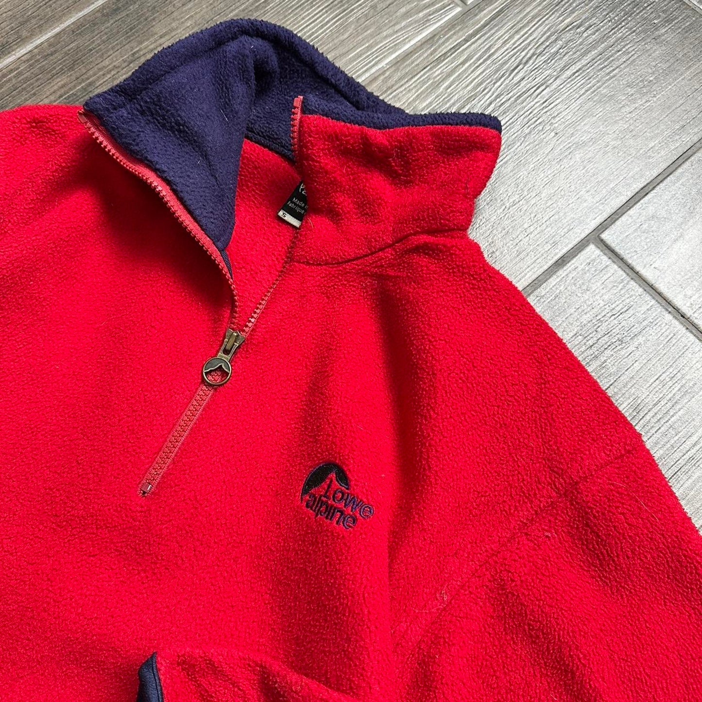 Lowe Alpine winter red fleece jumper