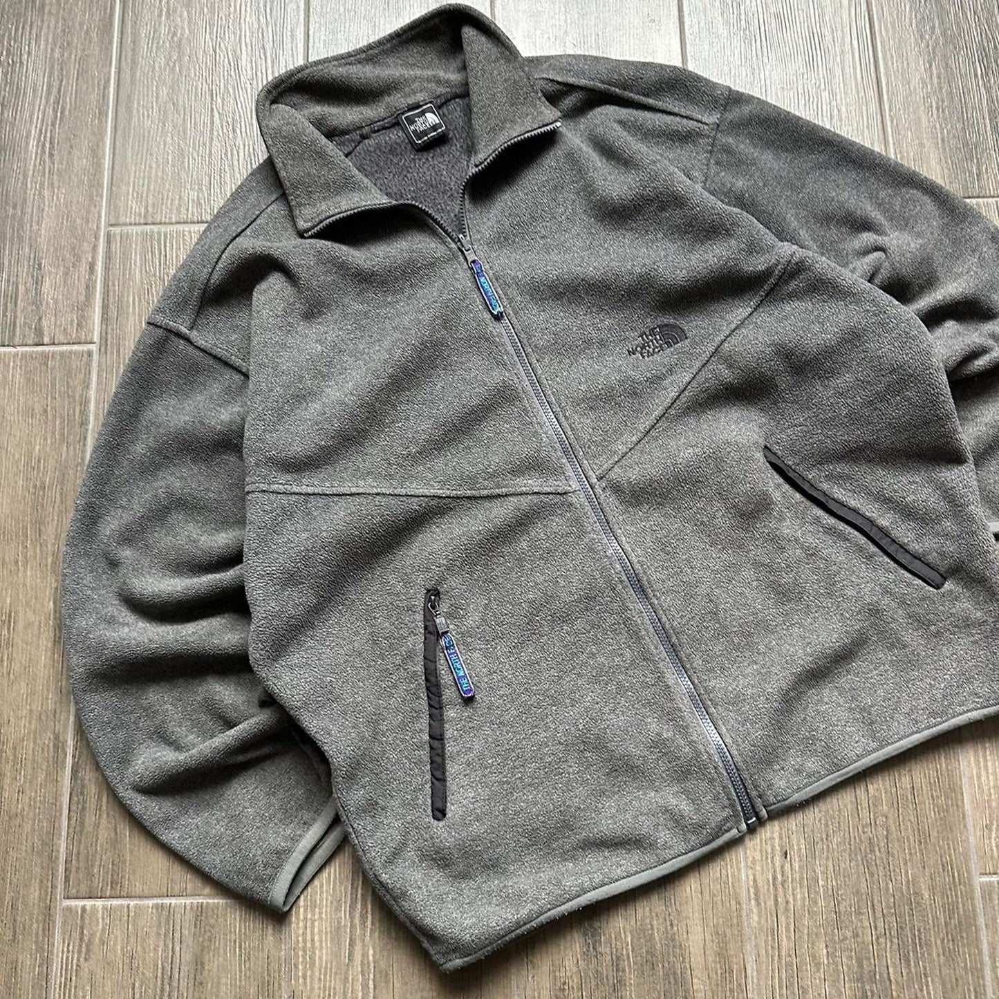 The North Face grey zip vintage gorpcore fleece jumper
