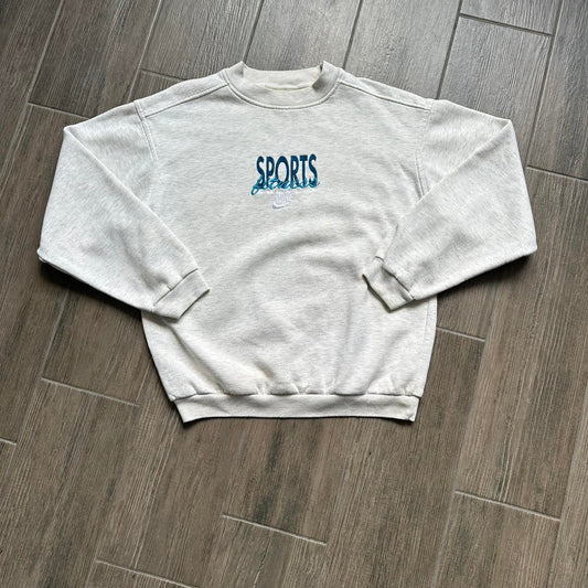 Nike grey crewneck sweatshirt with embroidered logo