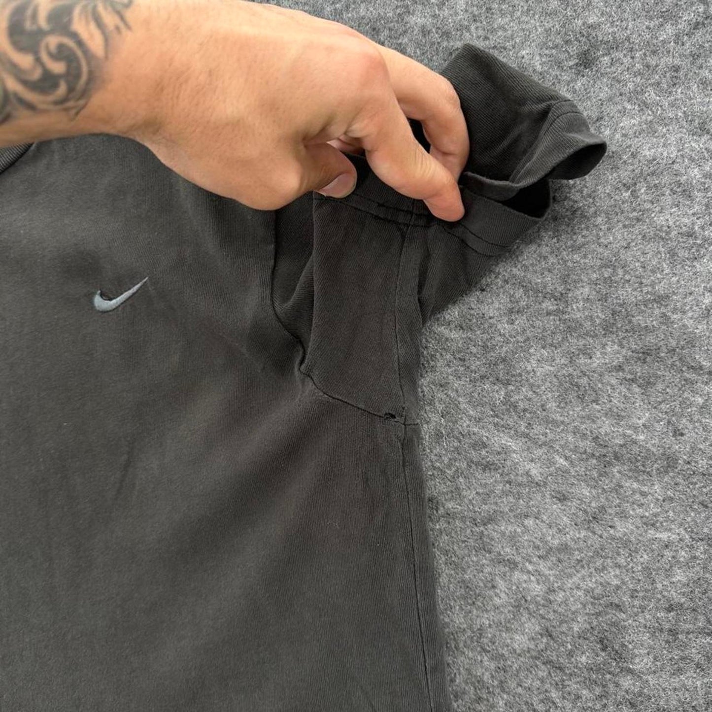 Nike brown cotton t shirt with