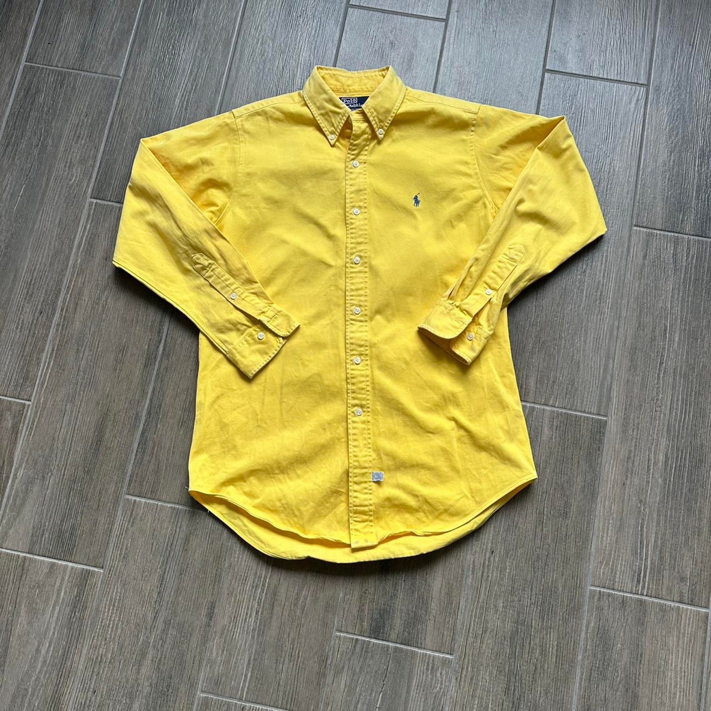 Polo ralph lauren yellow button