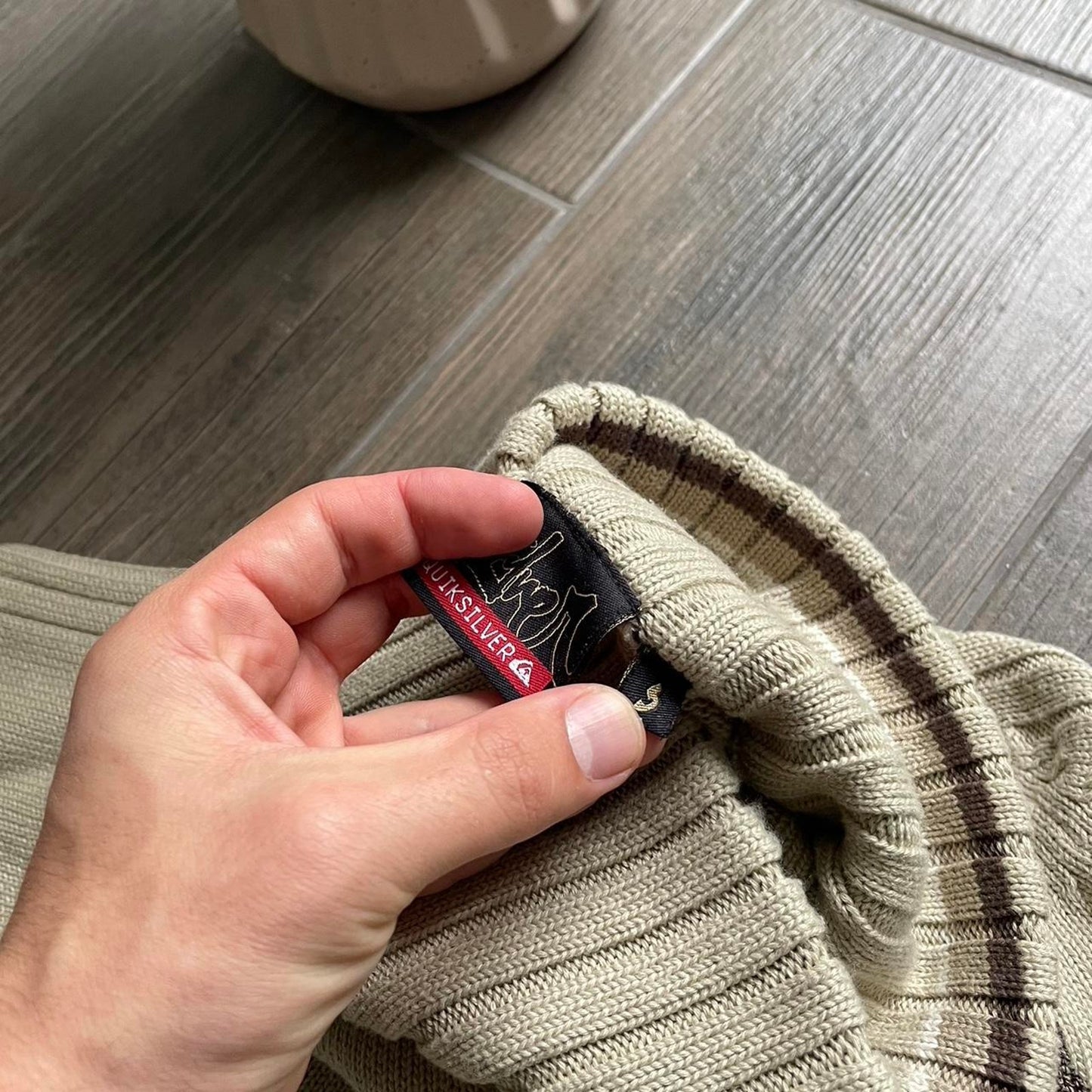 Quiksilver knitted surfwear y2k winter baggy vintage S jumper