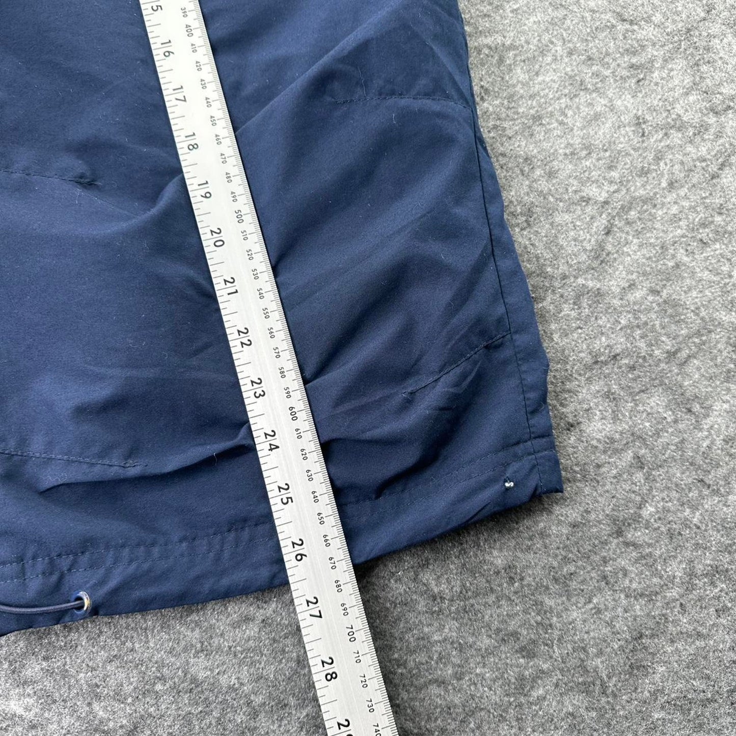 Navy umbro track shorts with