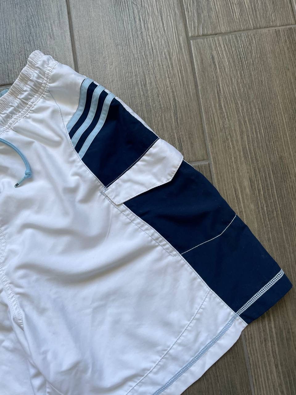 Adidas big logo y2k baggy sport shorts