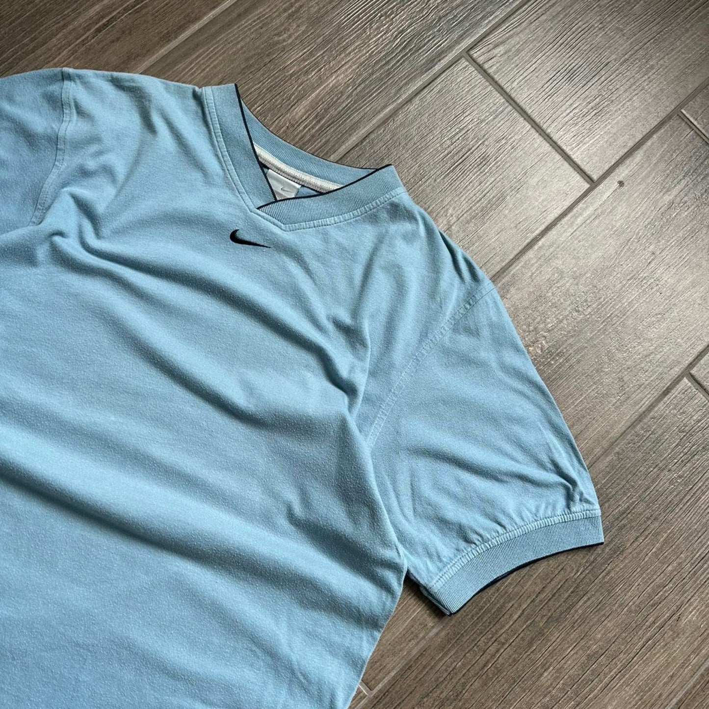 Nike blue V neck t shirt