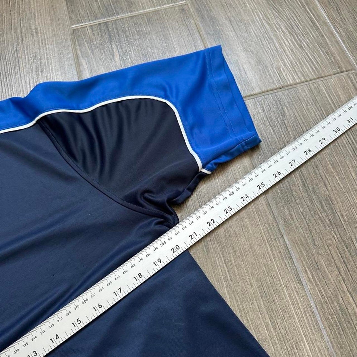 Nike Navy blue and white sportswear shirt