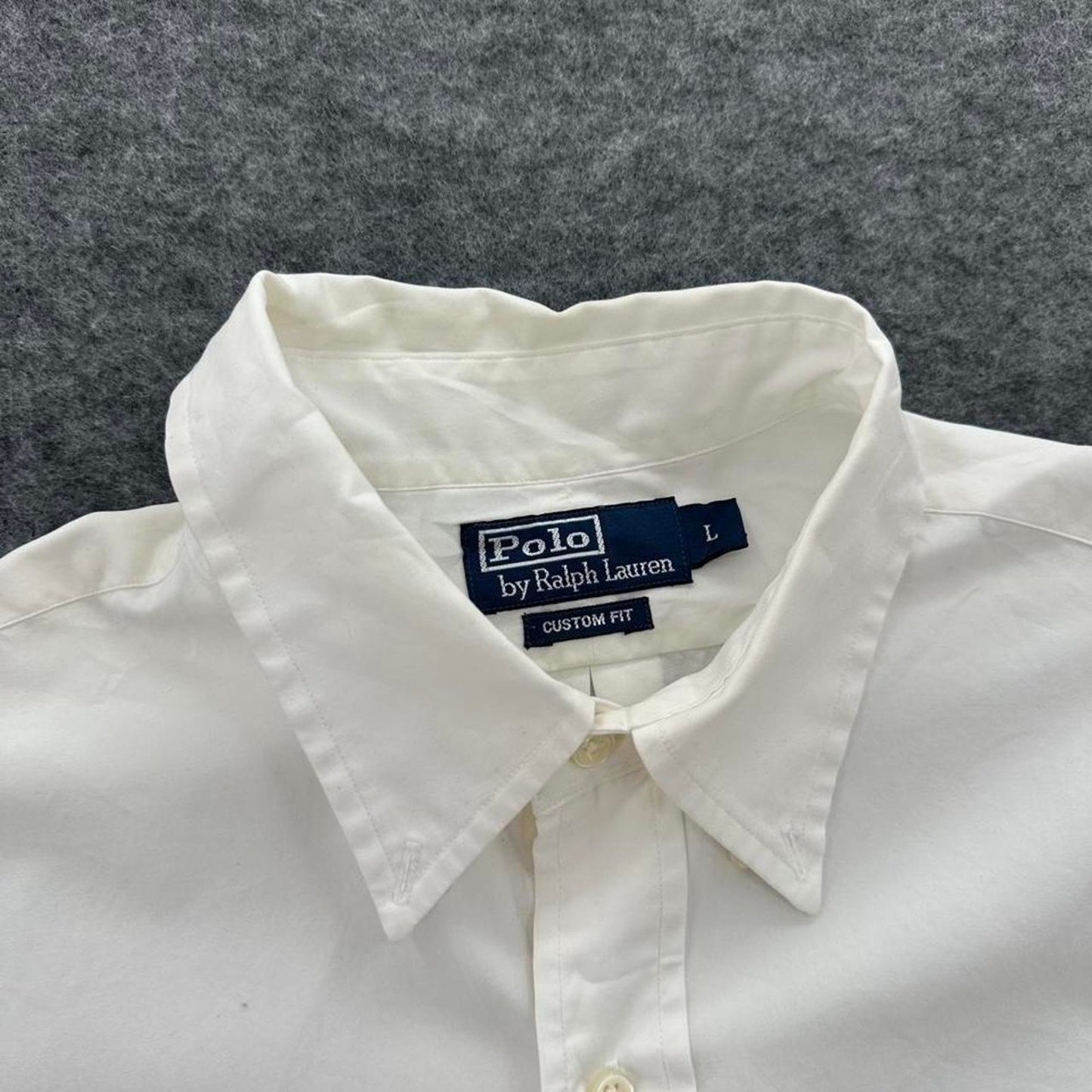 White ralph lauren button up