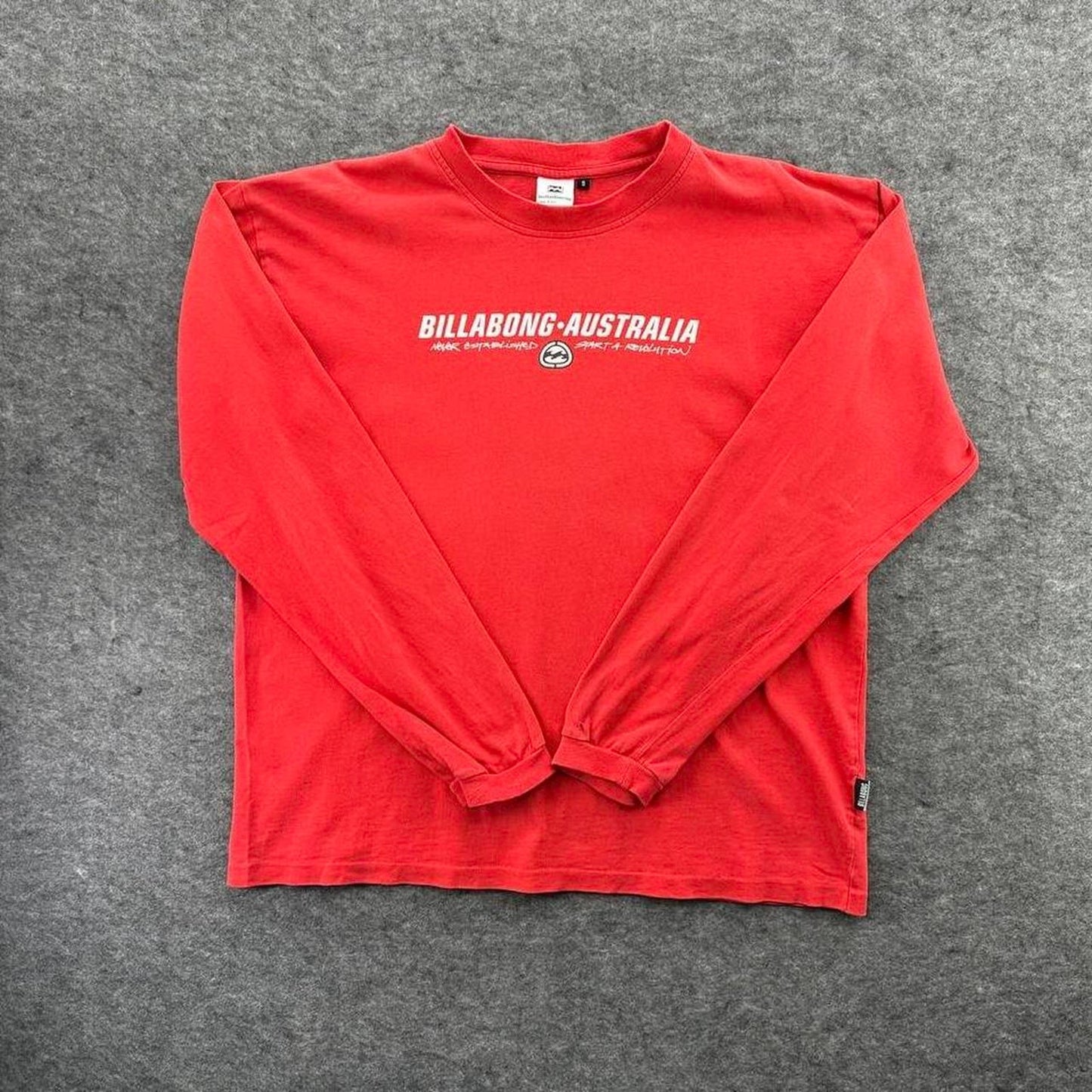 Billabong australia red long sleeve