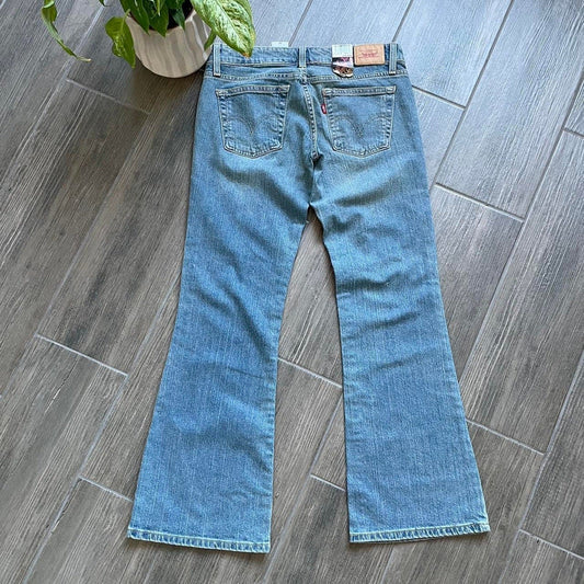 Levis 90s new blue washed denim flared jeans