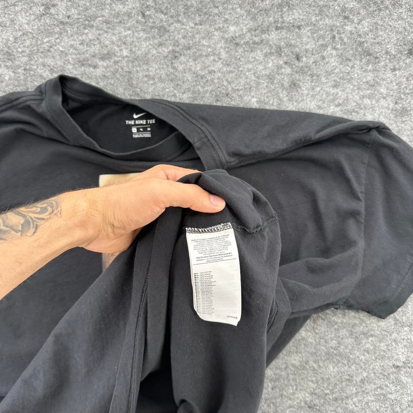 Nike black graphic tee with