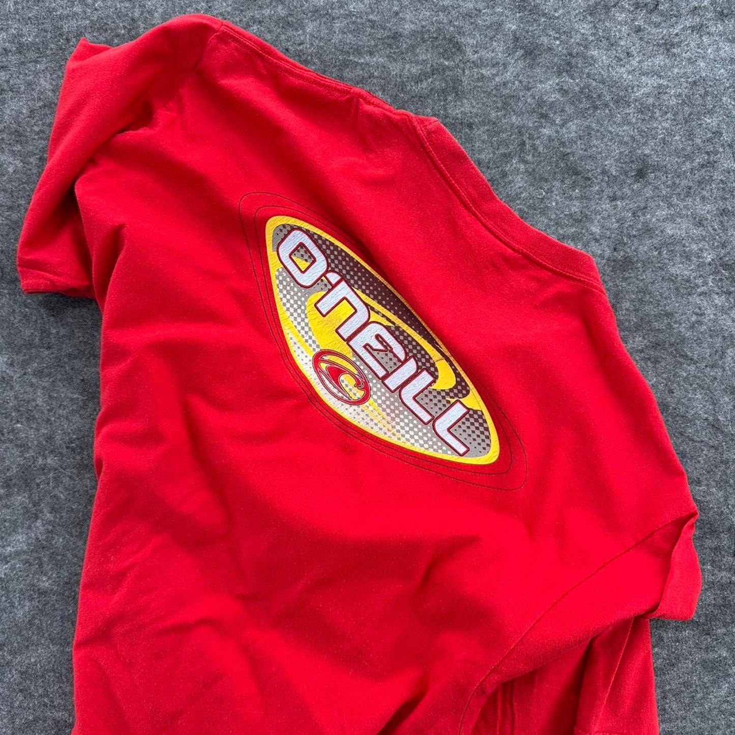 Oneill red surf tee size
