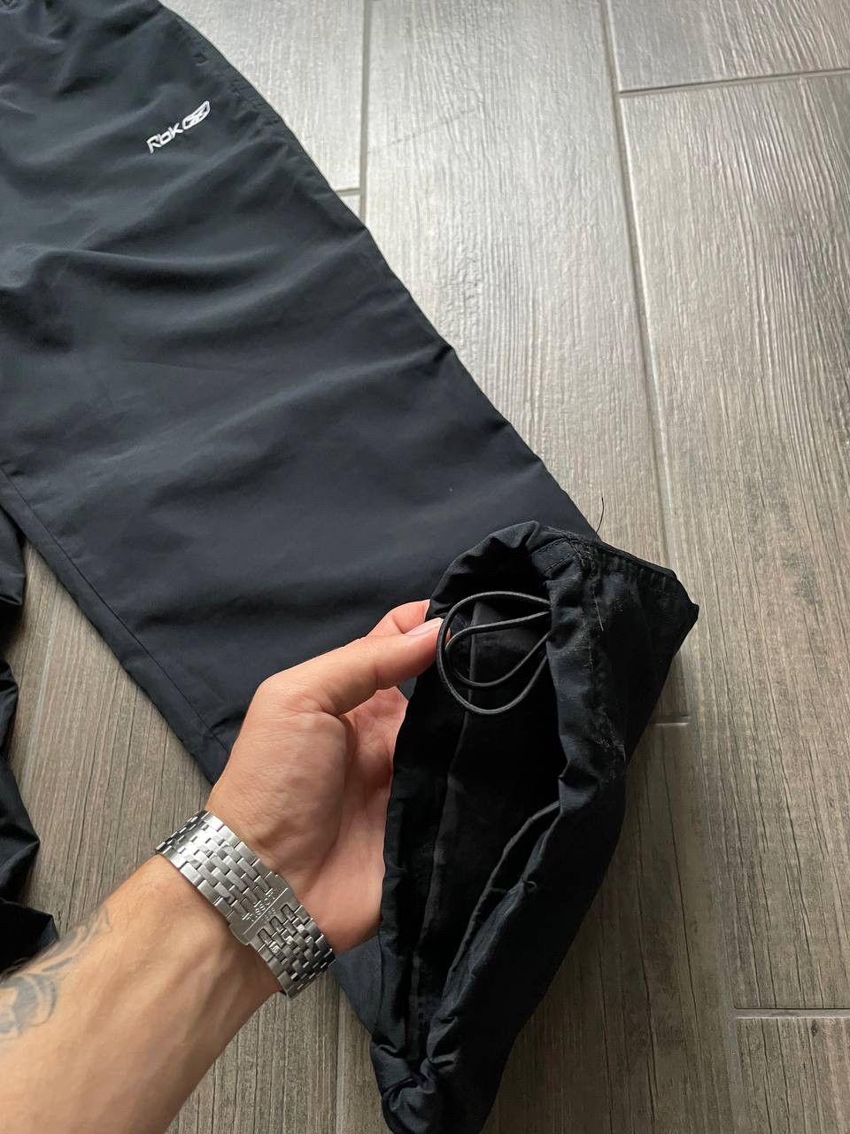 Reebok y2k baggy fit vintage black sweatpants