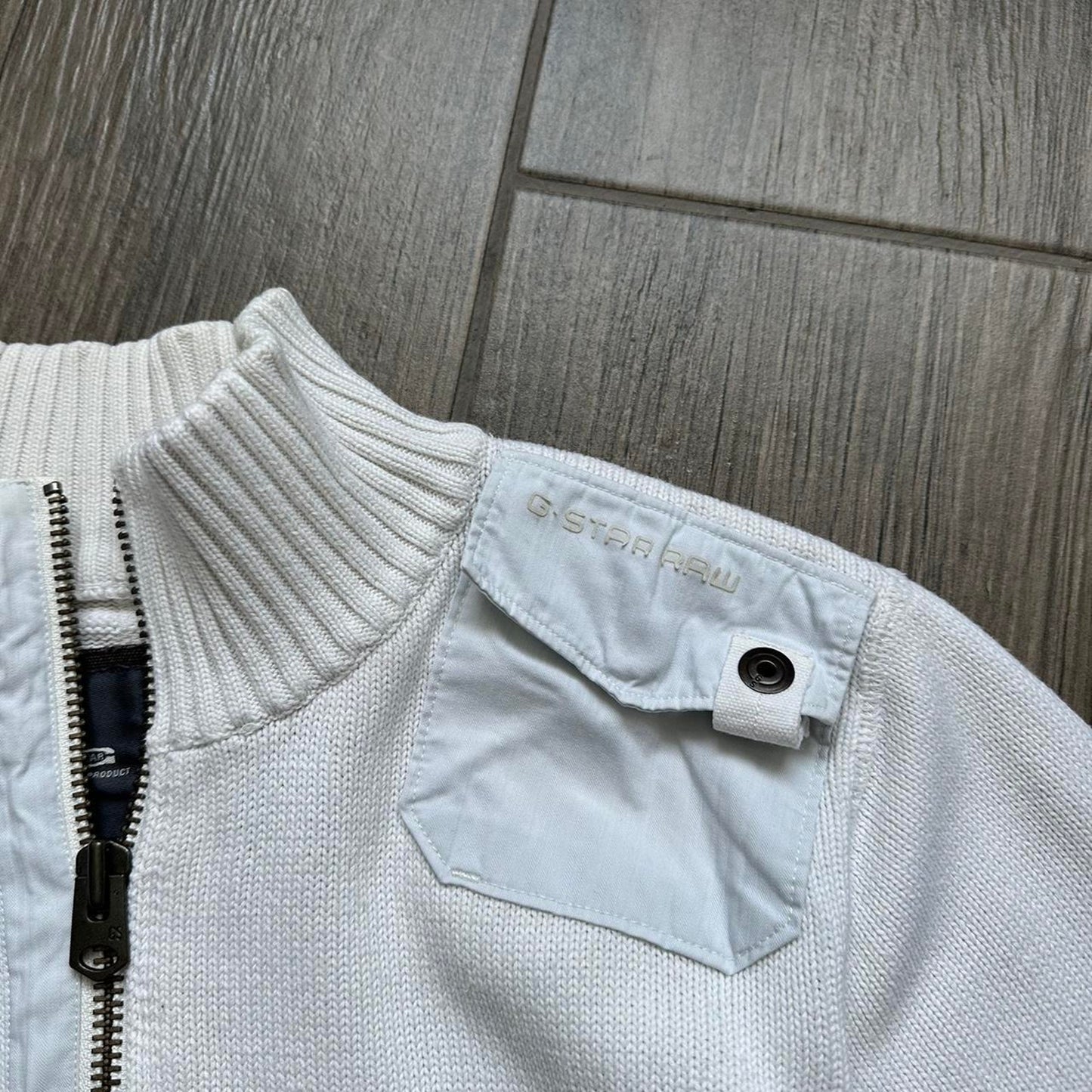 G Star Raw Y2k Japanese style knitted zip M jumper