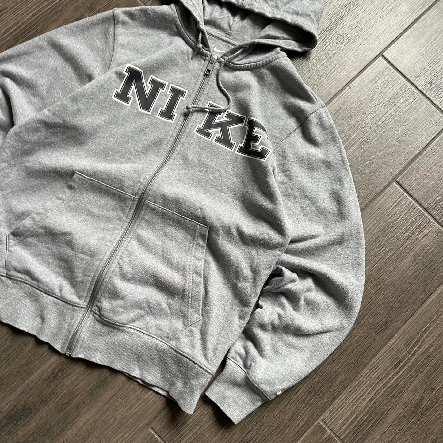 Nike grey y2k vintage streetwear S hoodie