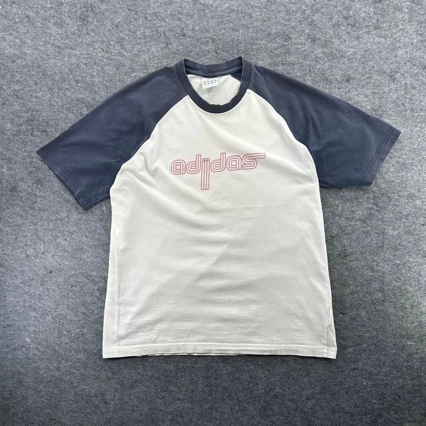 Adidas white navy baseball