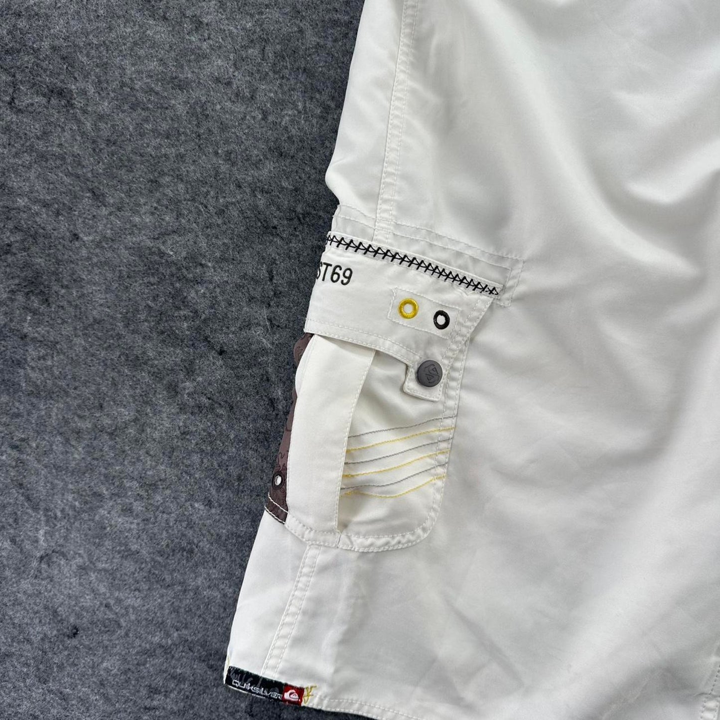Quiksilver white board shorts