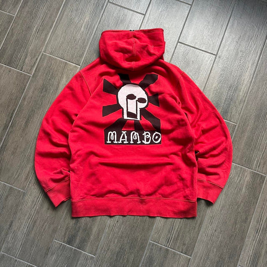 Mambo red baggy y2k hoodie