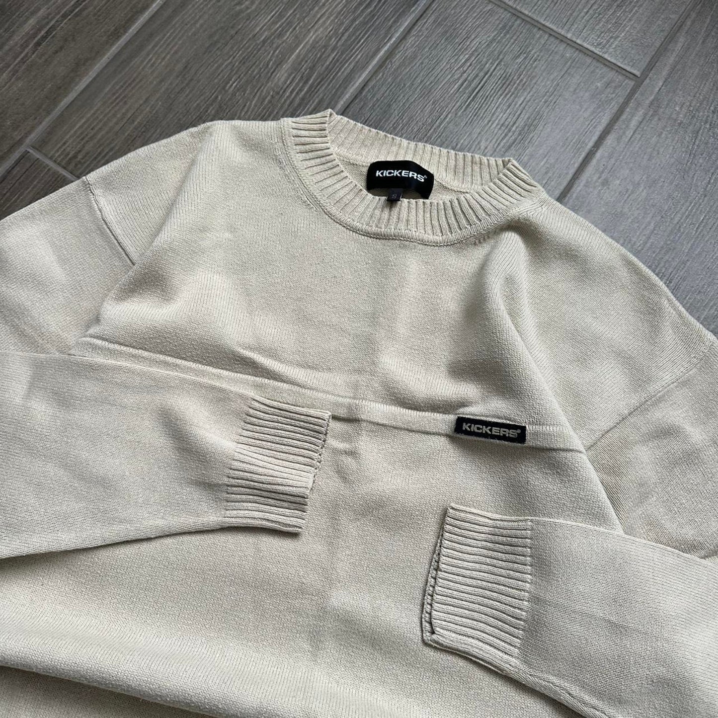 Kickers y2k beige sweater jumper