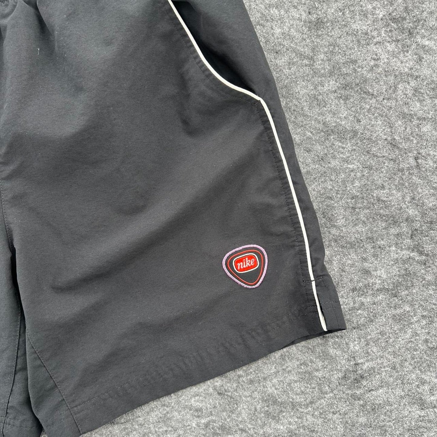 Nike black shorts with white
