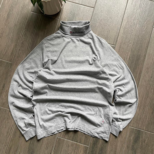 Oneill grey long sleeve baggy surf y2k S tee