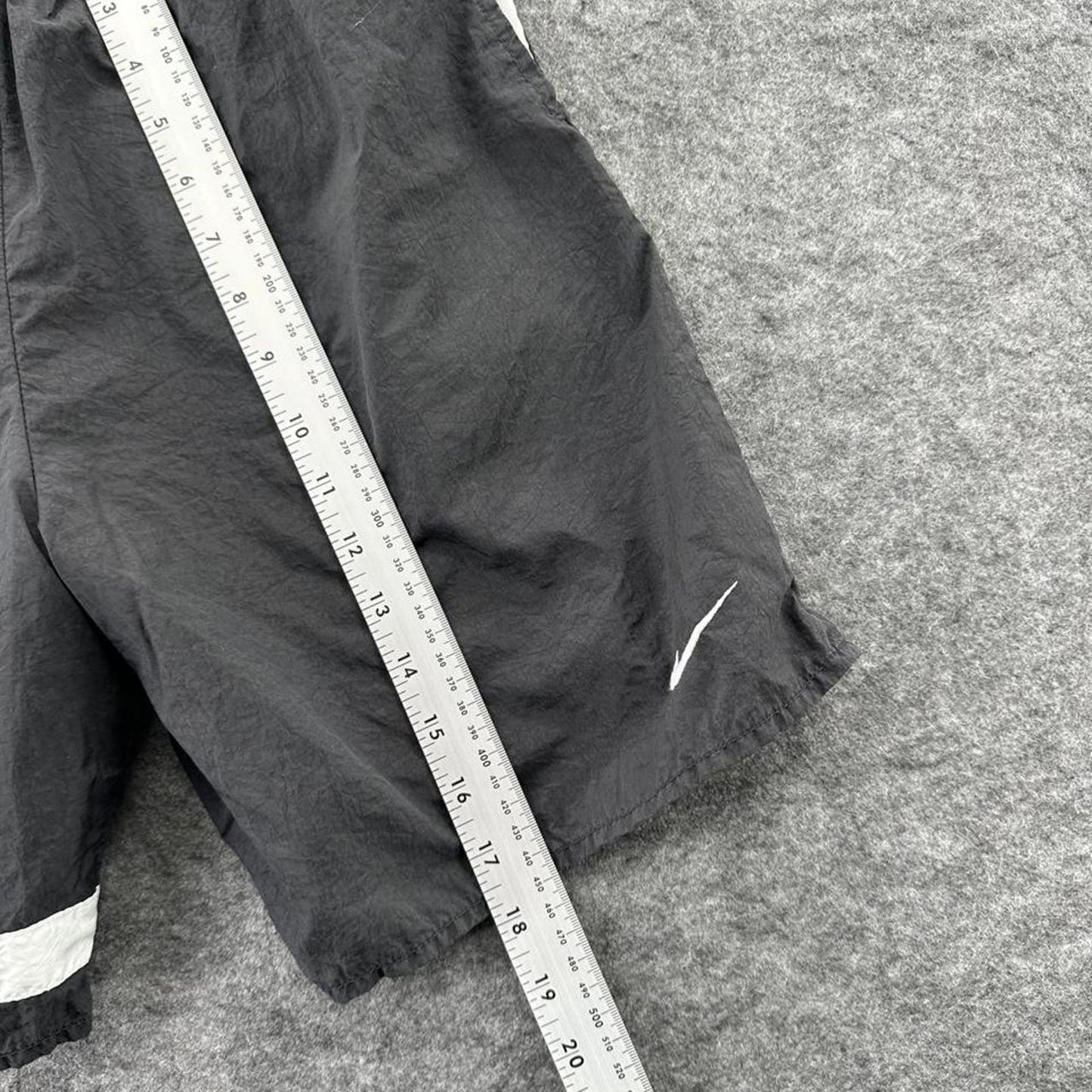 Nike nylon black shorts with