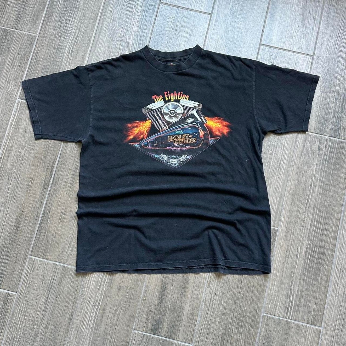 Harley Davidson 1997s black cotton t-shirt