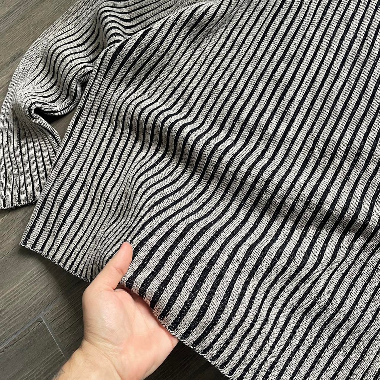 Vintage Japanese style knitted striped L jumper