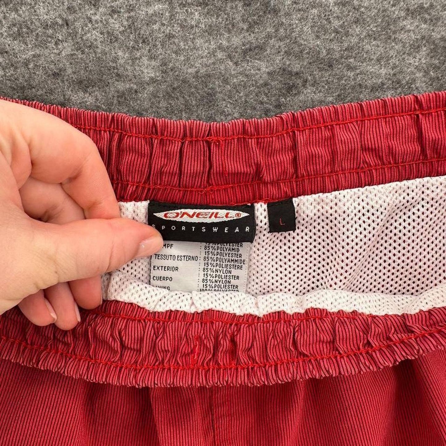 Red oneill polyester nylon