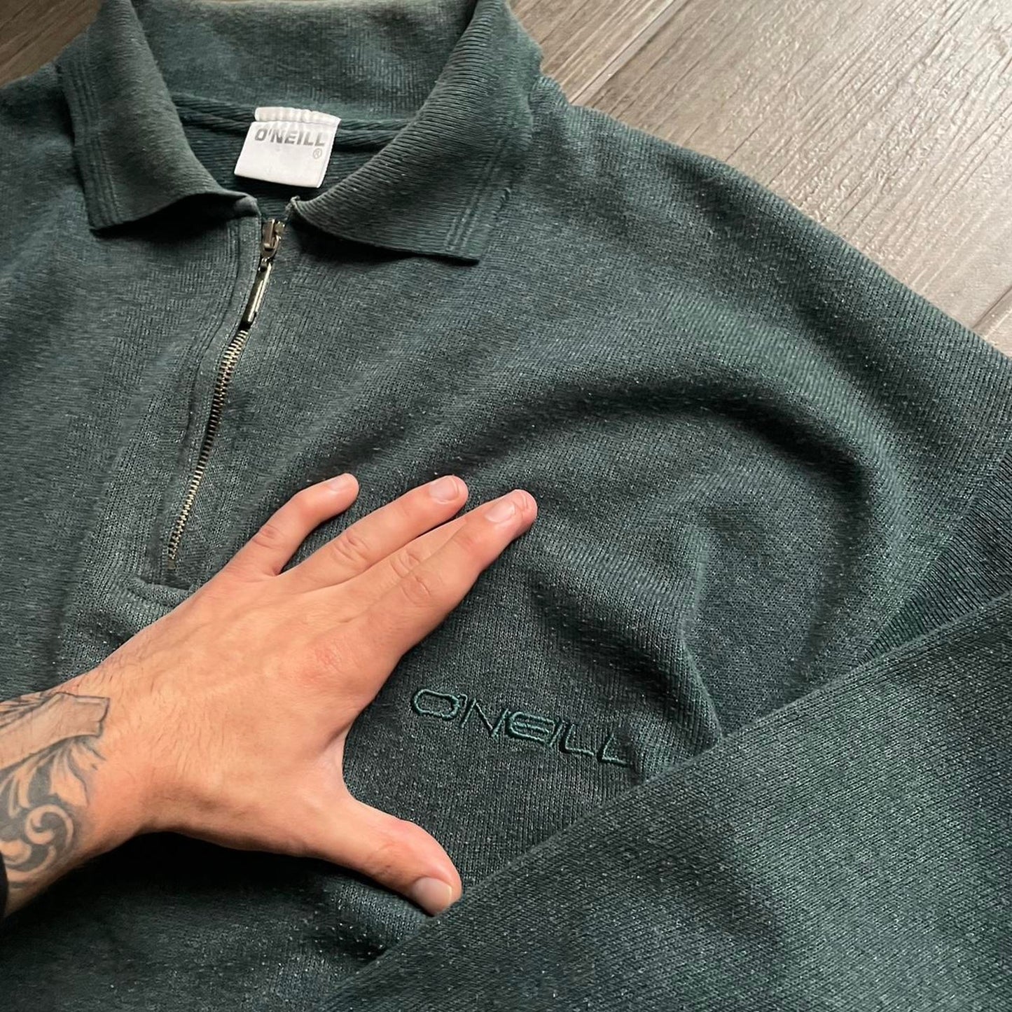 Y2K Oneill green baggy surf jumper XL