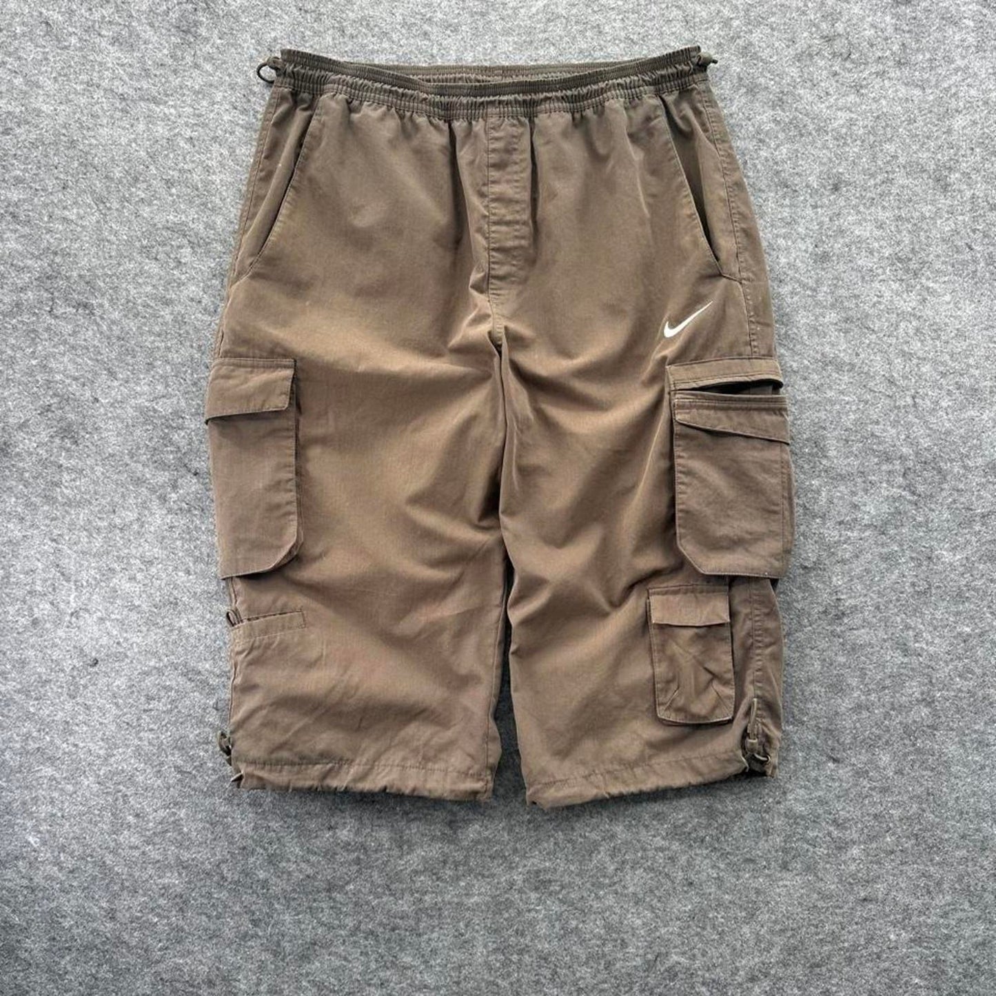Nike brown cargo shorts with