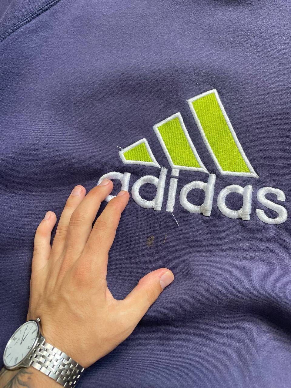 Adidas 90s purple sweatshirt