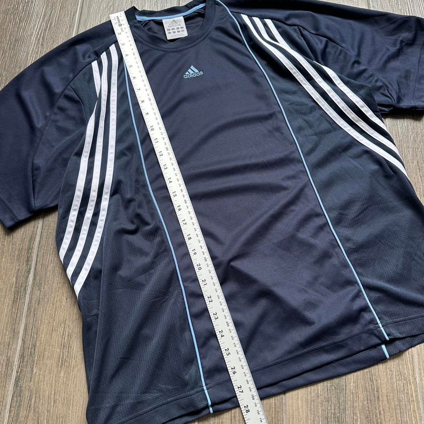 Adidas black white striped