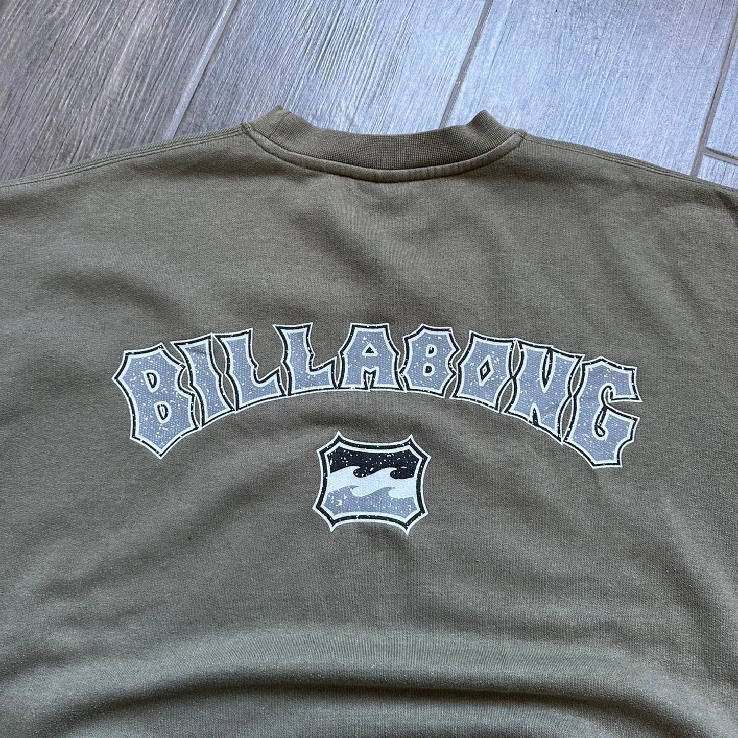 Billabong khaki vintage surf sweatshirt
