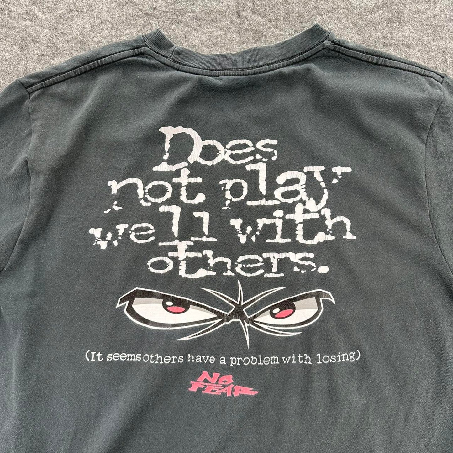 No fear black gray