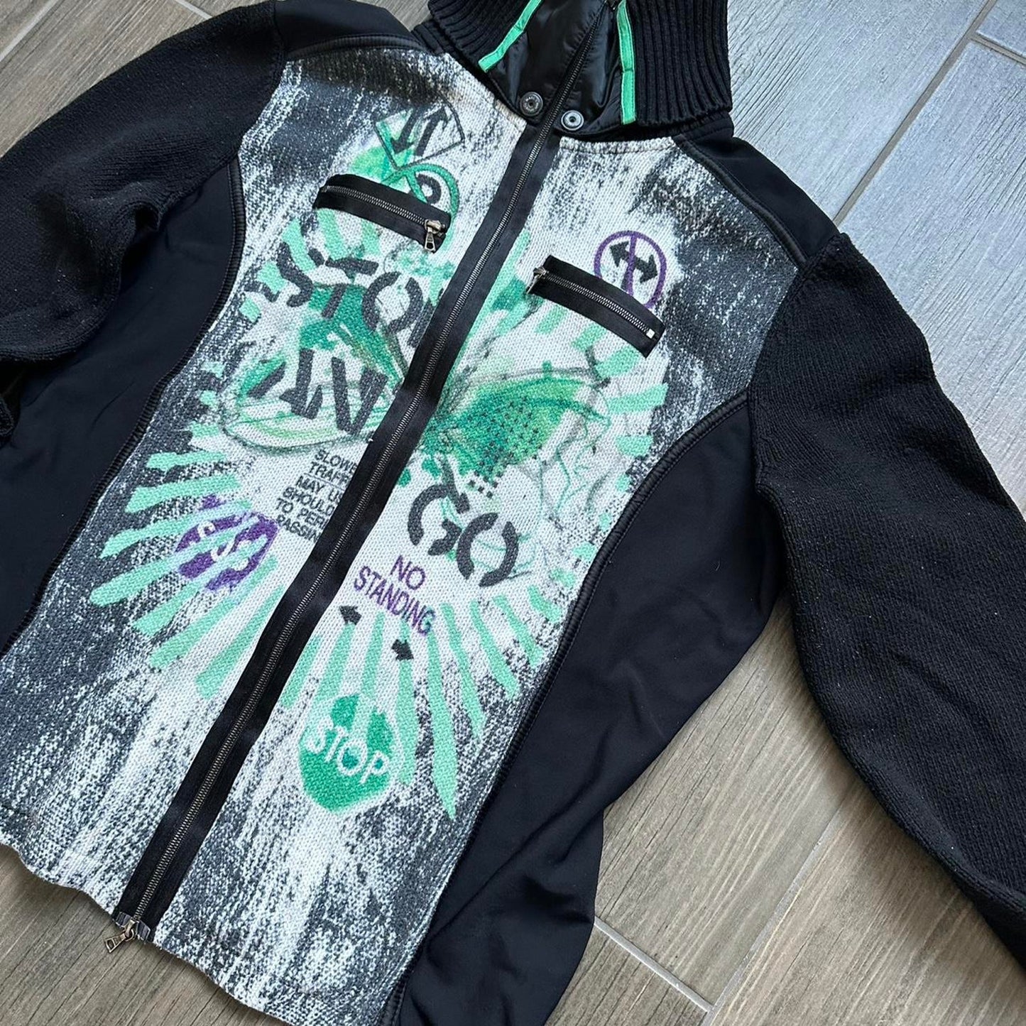 Y2k wmns S acrylic riri jumper