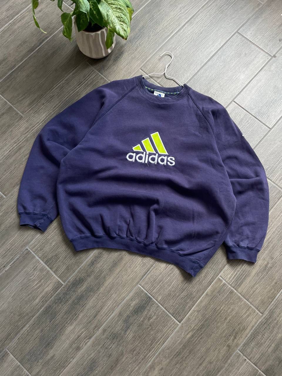 Adidas 90s purple sweatshirt