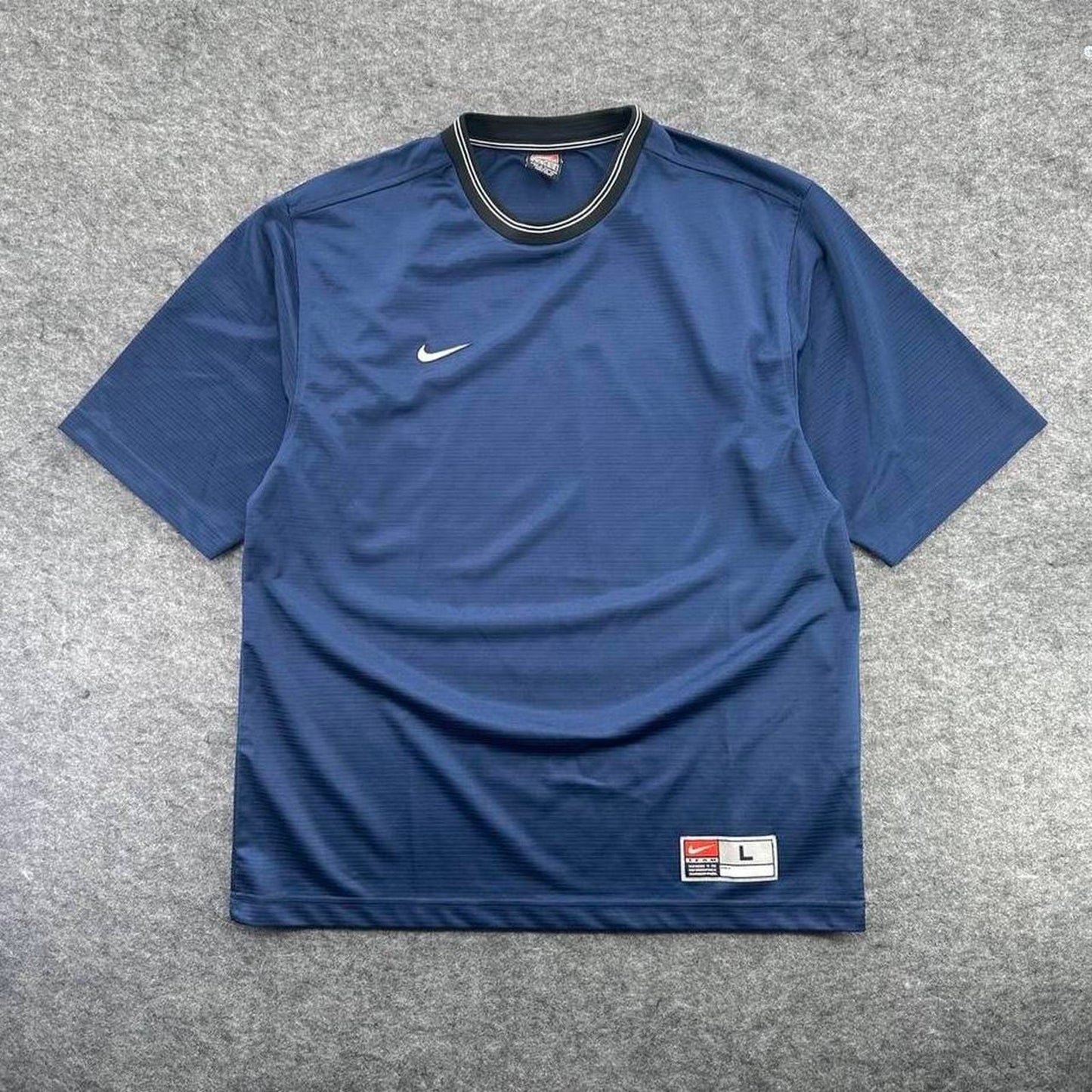 Nike blue soccer jersey with
