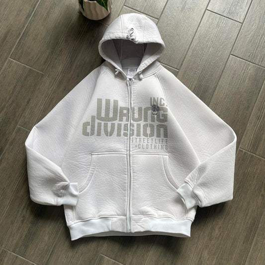 Y2k skater style white oversized L hoodie