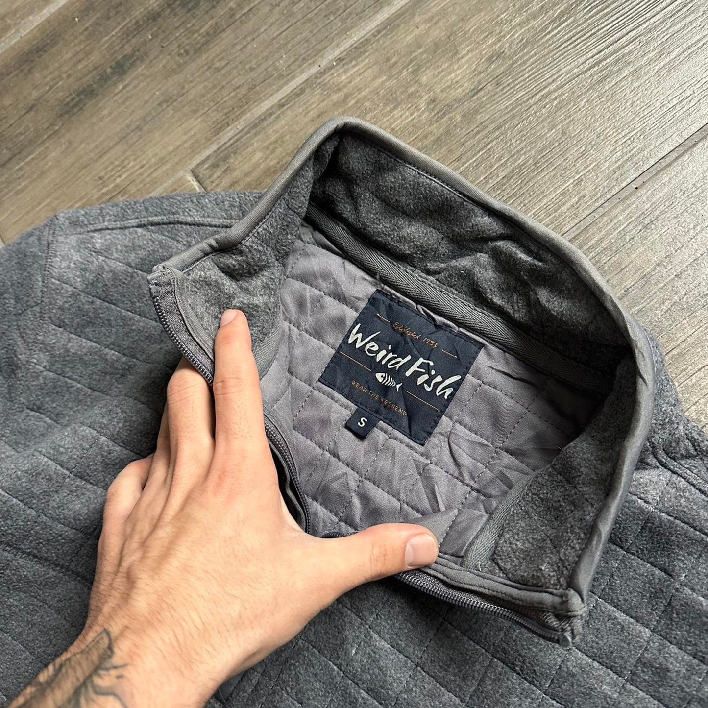 Weird Fish Y2K baggy surf jumper S