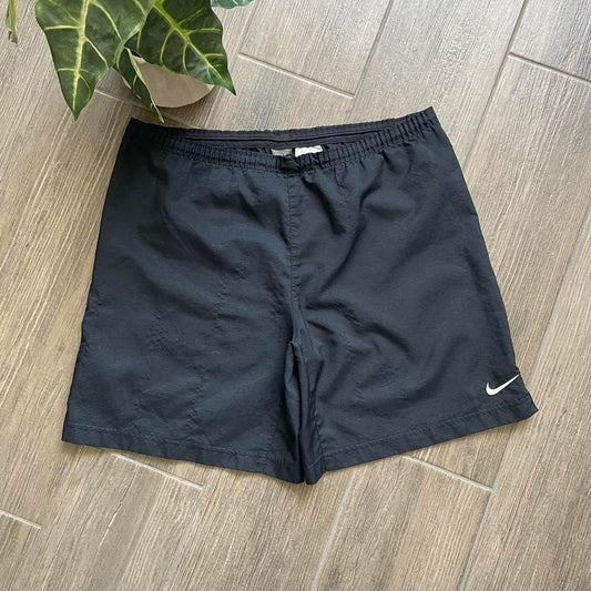 Nike black baggy nylon shorts