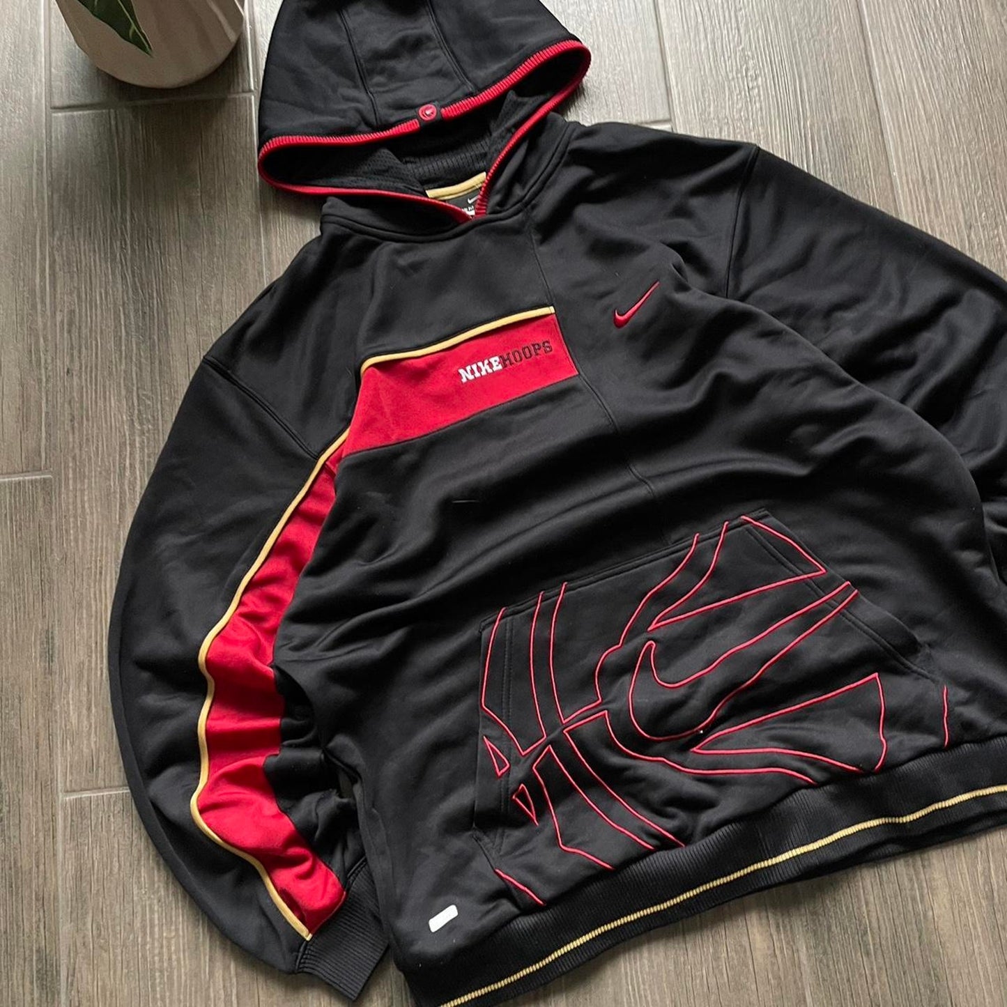 Nike black y2k vintage streetwear L hoodie