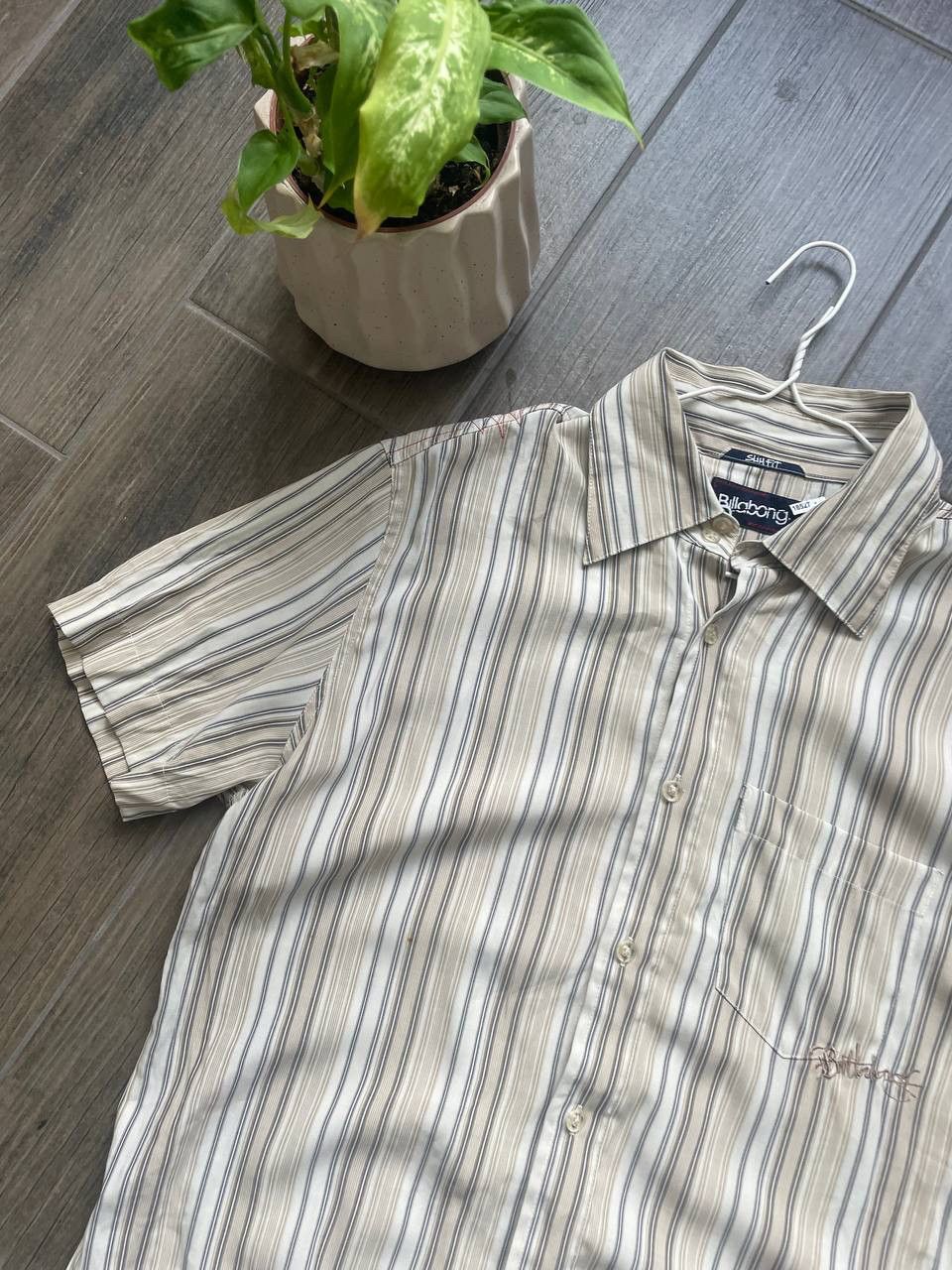 Billabong stripped vintage baggy surf summer shirt