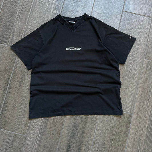 Reebok black V-neck t-shirt