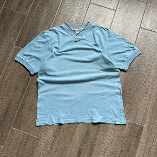 Nike blue V neck t shirt